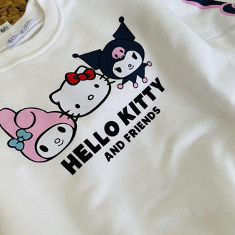 Kız çocuk karakter takım Kuromi/ Hello kitty