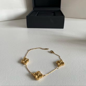 Vintage Alhambra Van Cleef bilezik, 3 motif özel seri GOLD