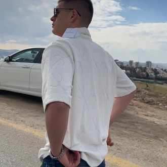 Off White Beyaz Havlu Gömlek