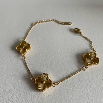 Vintage Alhambra Van Cleef bilezik, 3 motif özel seri GOLD