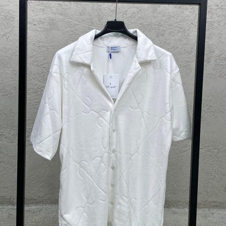 Off White Beyaz Havlu Gömlek