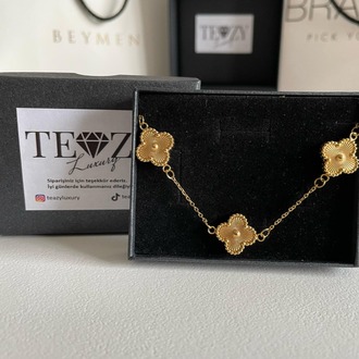 Vintage Alhambra Van Cleef bilezik, 3 motif özel seri GOLD
