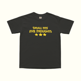 Small Tits Evil Thoughts T-Shirt