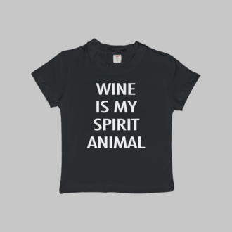 Wine Is My Spirit Animal Baby Tee