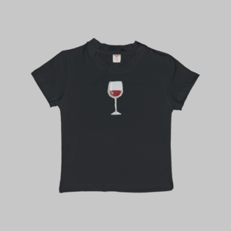 Glass of Wine Baby Tee