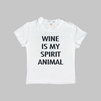 Wine Is My Spirit Animal Baby Tee