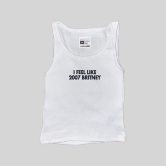 I Feel Like 2007 Britney Fitilli Askılı Üst Atlet