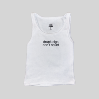 Drunk Cigs Don't Count Fitilli Askılı Üst Atlet