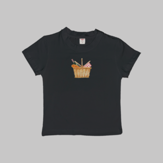 Wine Picnic Basket Baby Tee