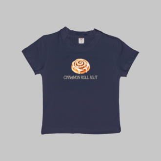 Cinnamon Roll Slut Baby Tee