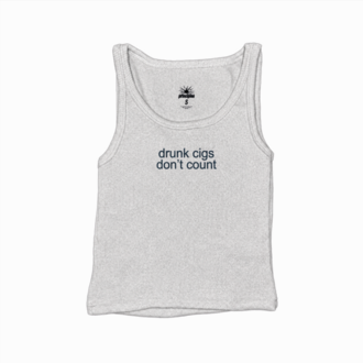 Drunk Cigs Don't Count Fitilli Askılı Üst Atlet