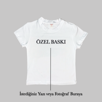 Kişiye Özel Baskı Baby Tee Crop Top Üst