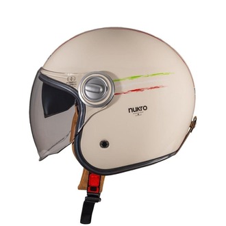 Nukro B-108 Way Cream-Red Açık Kask