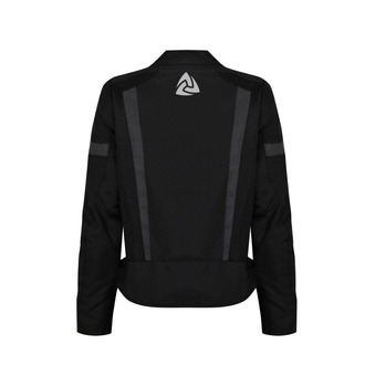 Nukrowear City Siyah Yazlık Fileli Kadın Motosiklet Ceketi (XS, S, M, L, XL, 2XL)
