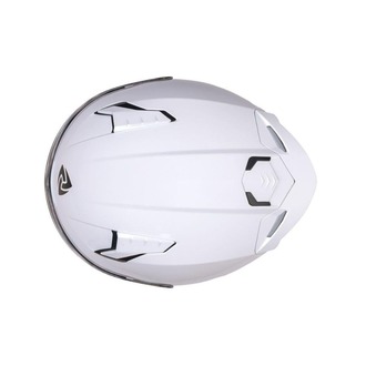 Nukro B-506 Solid Gloss White Kapalı Kask