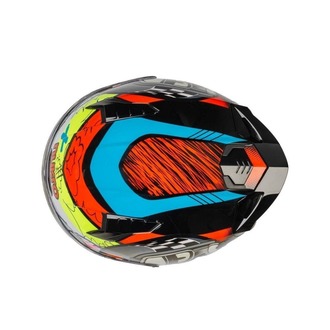Nukro B-506 Kong Black-Red-Yellow Kapalı Kask