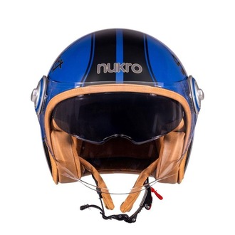 Nukro B-108 Super Sport Blue-Black Açık Kask