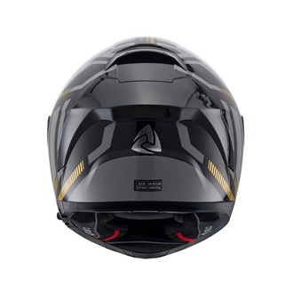 Nukro YM-853 Power Gold Black Kapalı Kask