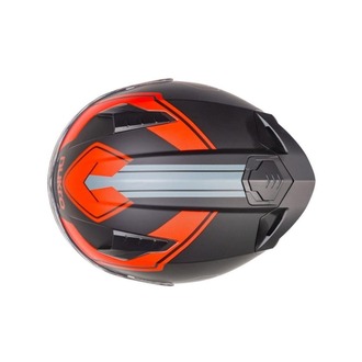 Nukro B-506 Stars Black-Red-Yellow Kapalı Kask