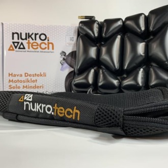 Nukro-Pillion Hava Destekli Motosiklet Sele Minderi