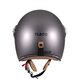 Nukro B-108 Solid Matt Titan Açık Kask