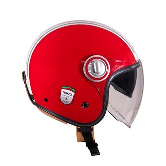 Nukro B-108 Nature Red-White Açık Kask