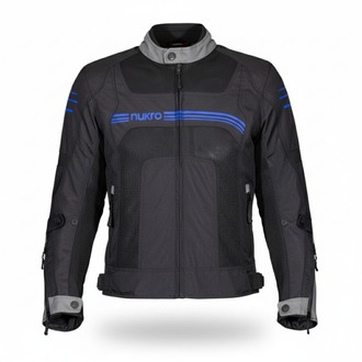 Nukrowear Guardio Mavi Erkek 3 Mevsim Motosiklet Ceketi