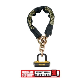 Onguard Mastiff Zincir ve 14mm Boxxer Kilit 8019 LPX 130cmX10mm