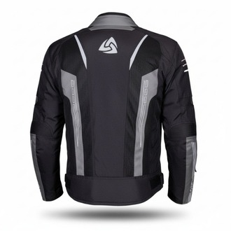 Nukrowear Guardio Gri Erkek 3 Mevsim Motosiklet Ceketi