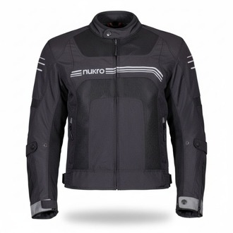 Nukrowear Guardio Gri Erkek 3 Mevsim Motosiklet Ceketi