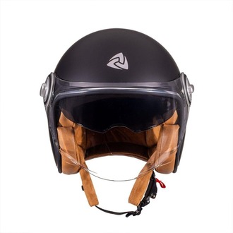 Nukro B-108 Solid Matt Black Açık Kask