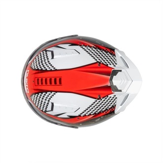 Nukro B-506 Level White-Red Kapalı Kask