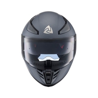 Nukro YM-853 Solid Matt Silver Kapalı Kask