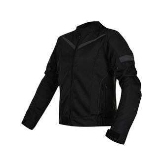 Nukrowear City Siyah Yazlık Fileli Kadın Motosiklet Ceketi (XS, S, M, L, XL, 2XL)