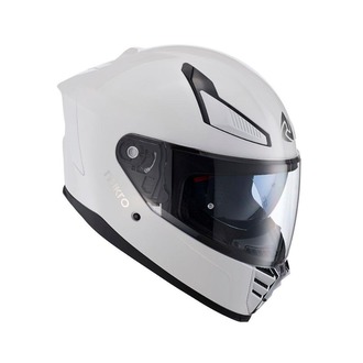 Nukro YM-853 Solid Gloss White Kask