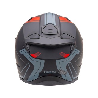 Nukro B-506 Stars Black-Red-Yellow Kapalı Kask