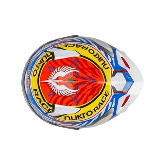 Nukro B-506 Force Red-Blue-Yellow Kapalı Kask