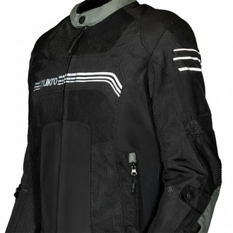 Nukrowear Guardio Gri Erkek 3 Mevsim Motosiklet Ceketi