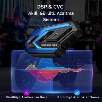 Nukrotech Nukro M6 PLUS Bluetooth 6 Kişilik İnterkom