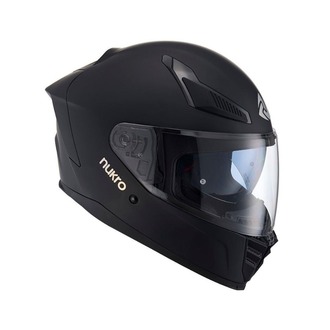 Nukro YM-853 Solid Matt Black Kask