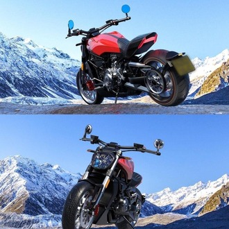 Nukrotech RM-303 Alüminyum Motosiklet Gidon Dikiz Aynası