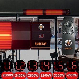 SUNSTAR DIŞ MEKAN HALOJEN ELEKTİRİKLİ SOBA İNFRARED ISITICI 4000W KUMANDALI