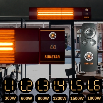 SUNSTAR HALOJEN ELEKTİRİKLİ SOBA İNFRARED ISITICI KUMANDALI 1800W