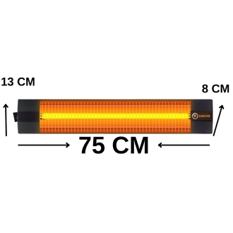 SUNSTAR INFRARED İÇ MEKAN ISITICI ELEKTİRİKLİ SOBA TERMOSTATLI 2500W