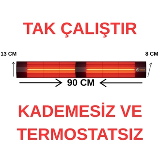 SUNSTAR DIŞ MEKAN HALOJEN ELEKTİRİKLİ SOBA İNFRARED ISITICI 4000W