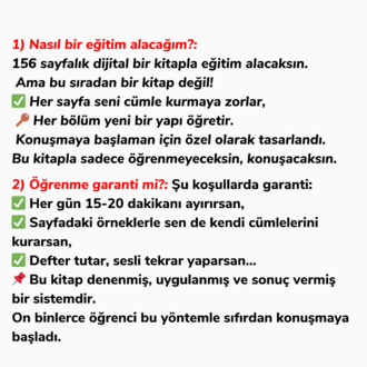 Sıfırdan İngilizce Konuşma Rehberi (Şu Ana Özel C1 Seviyesi Hediye)