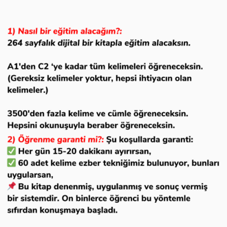 Tüm İngilizce Kelimeleri Öğreten Dijital Kitap