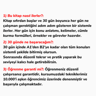 30 Günde İngilizce Öğreten Dijital Kitap