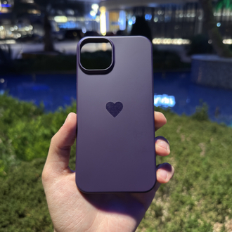 Kalp Logo Telefon Kılıfı Mor