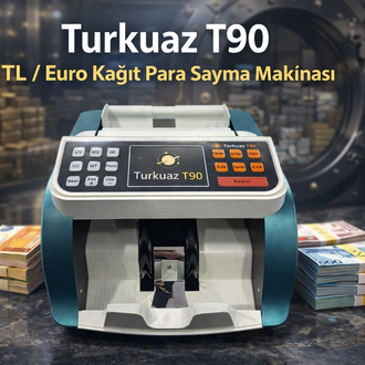 Turkuaz T90 yeni model ⚡️%100 performans karışık para sayma cihazı sıfır 2 yıl garantili